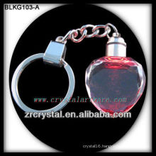 Blank Heart Crystal Keyring for 3d laser engraving BLKG103-A